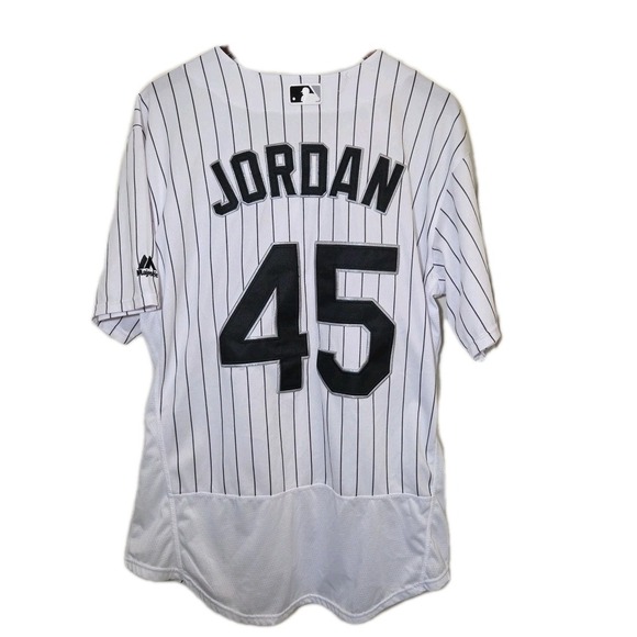 Michael Jordan‎ #45 Chicago White Sox Majestic Jersey Size 44 Stitched USA
